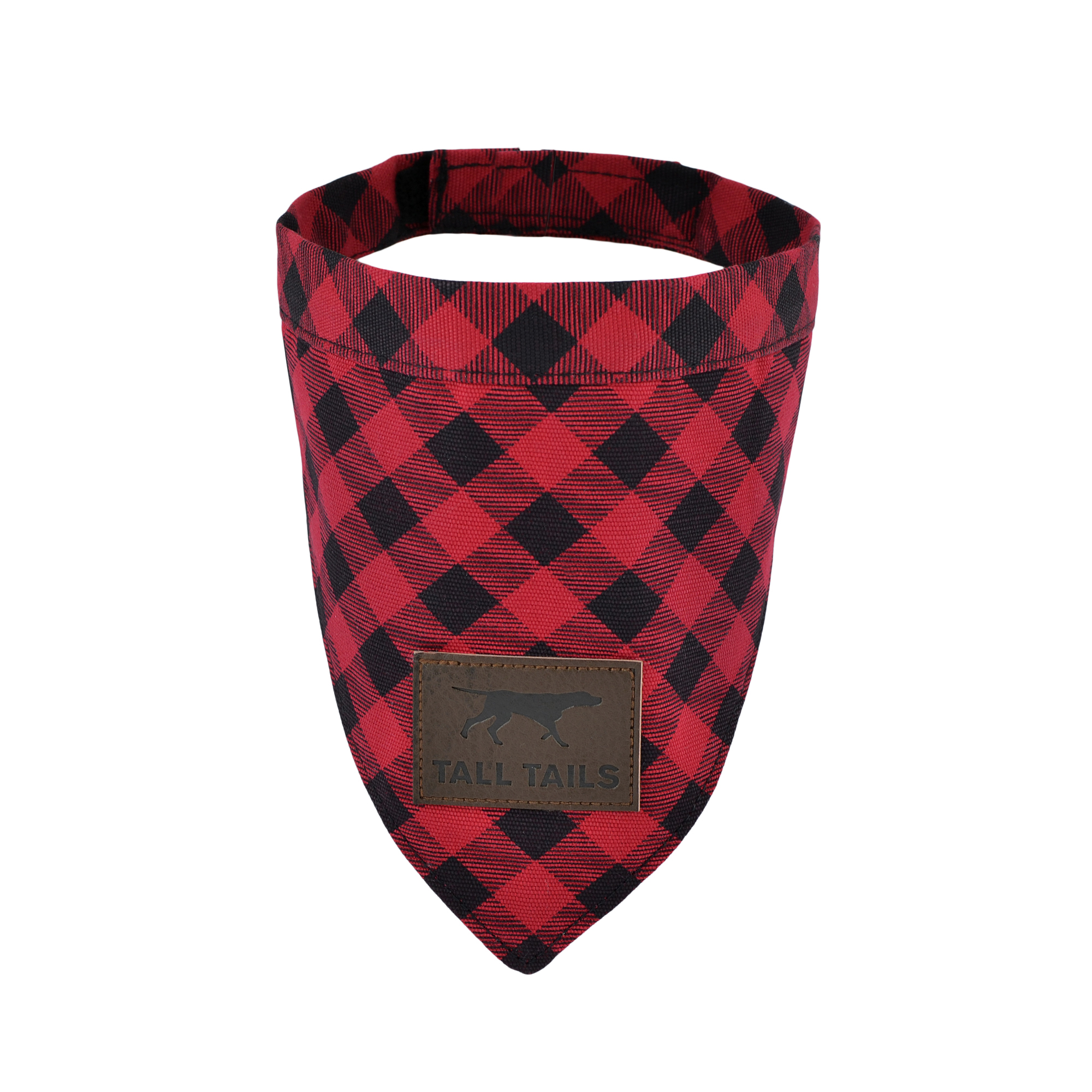 Tall Tails Dog Bandana, Red Plaid, Small (**)