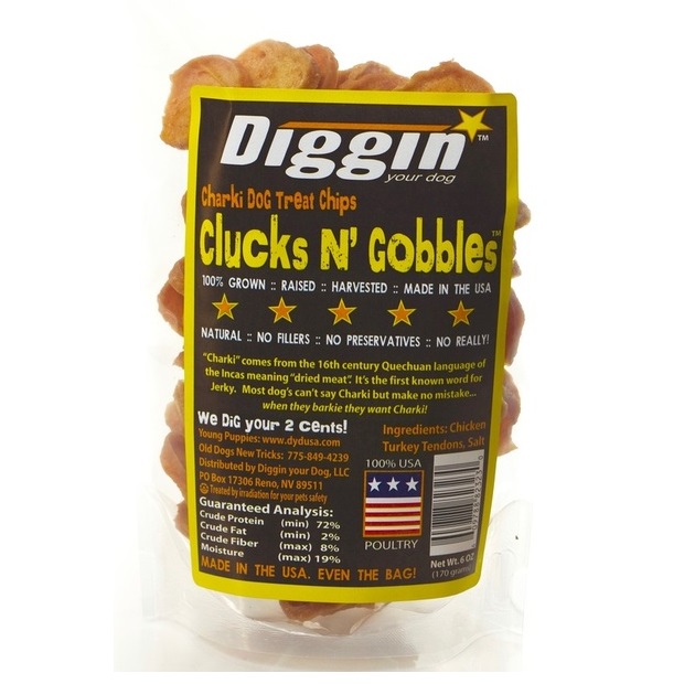 Diggin' Your Dog Clucks N' Gobbles Dog Treats, 6-oz