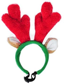 ZippyPaws Holiday Antlers Dog Headband