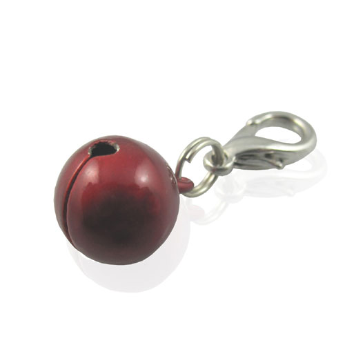 Pooch Outfitters Collar Charm, Bell Red