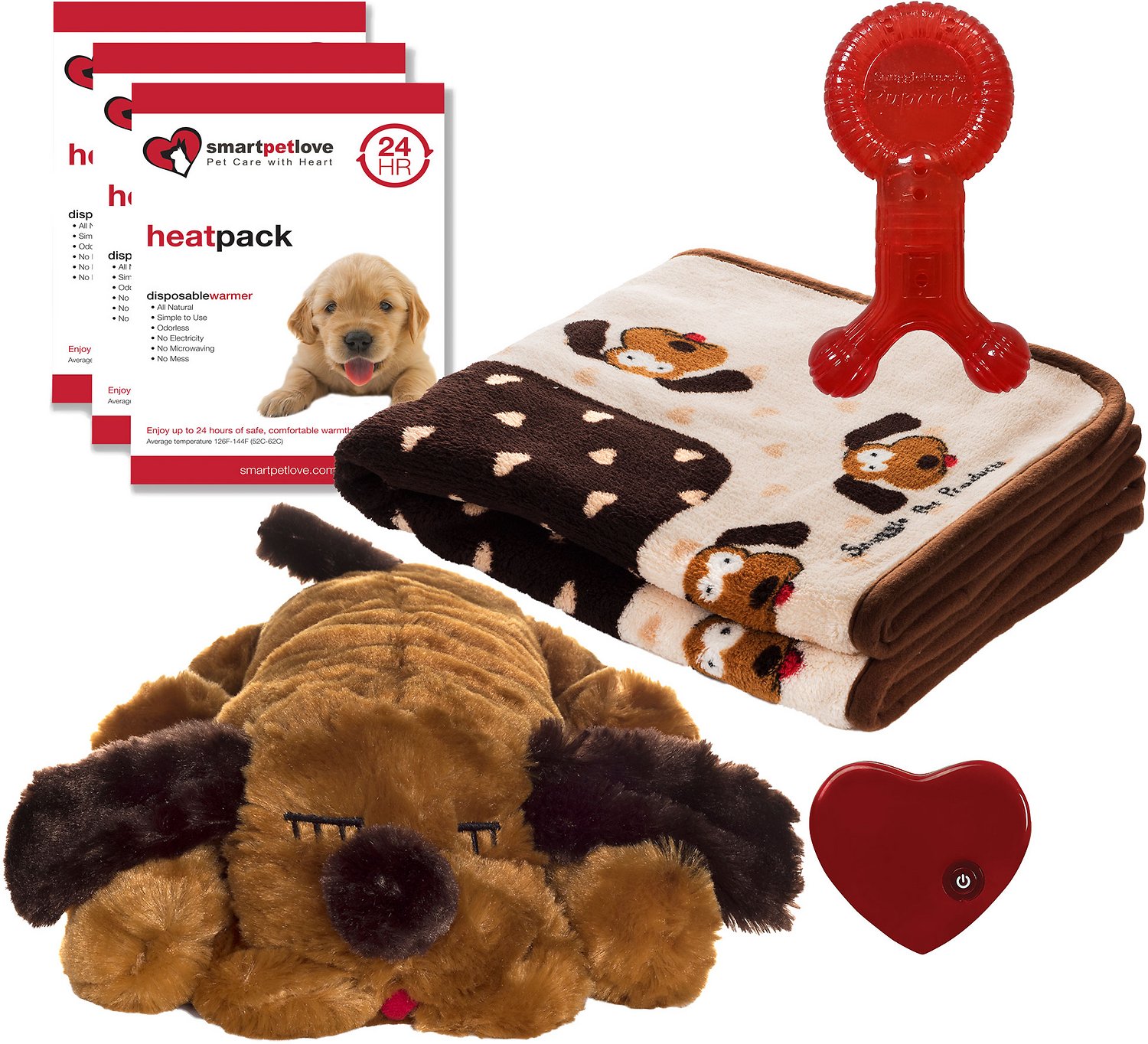 Smart Pet Love New Puppy Starter Kit, Brown