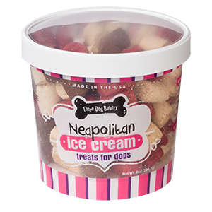 Three Dog Bakery Neopolitan Ice Cream Treat
