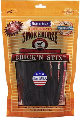 Smokehouse USA Chick'n Stix Dog Treats, 8-oz