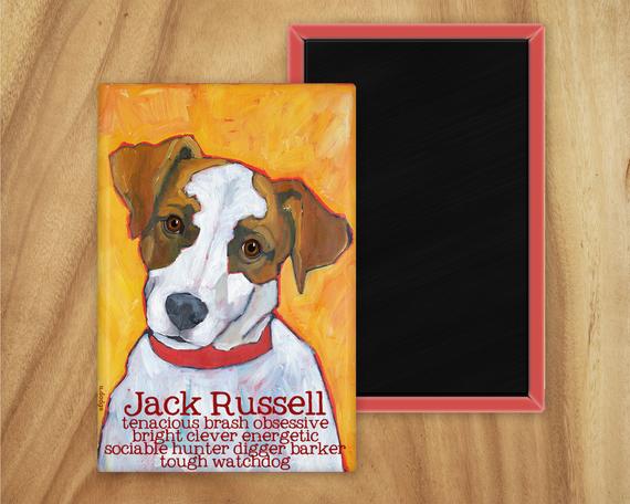 Ursula Dodge Design Studio Jack Russell Magnet