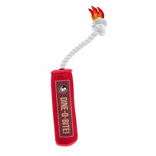 Little Earth Dine-O-Bite Dog Toy, NCAA Florida State Seminoles