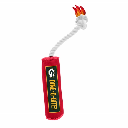 Little Earth Dine-O-Bite Dog Toy, NFL Green Bay Packers