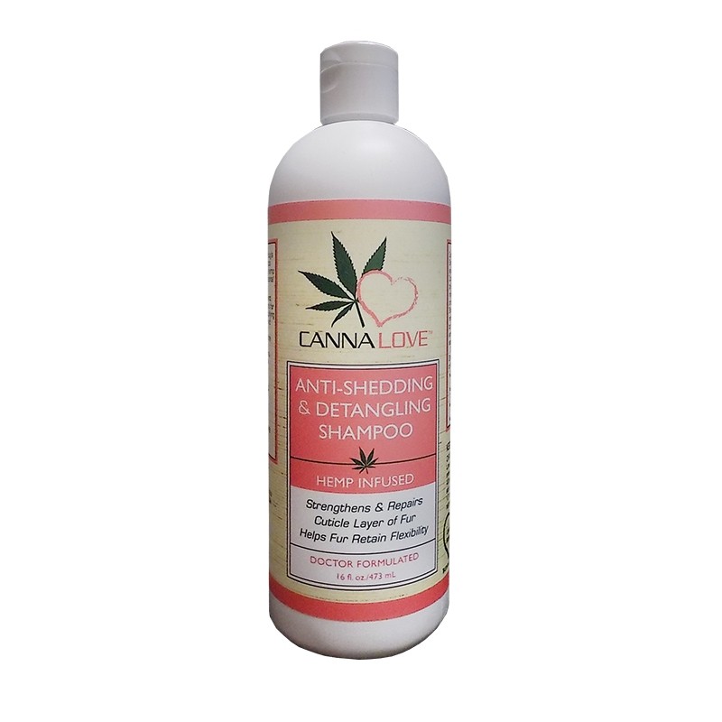 CannaLove Anti-Shedding & Detangling Dog Shampoo, 16-oz (Size: 16-oz)