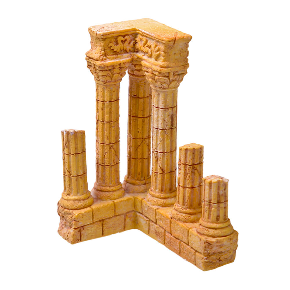 Blue Ribbon Exotic Environments Column Ruins Terra Cotta Aquarium Ornaments