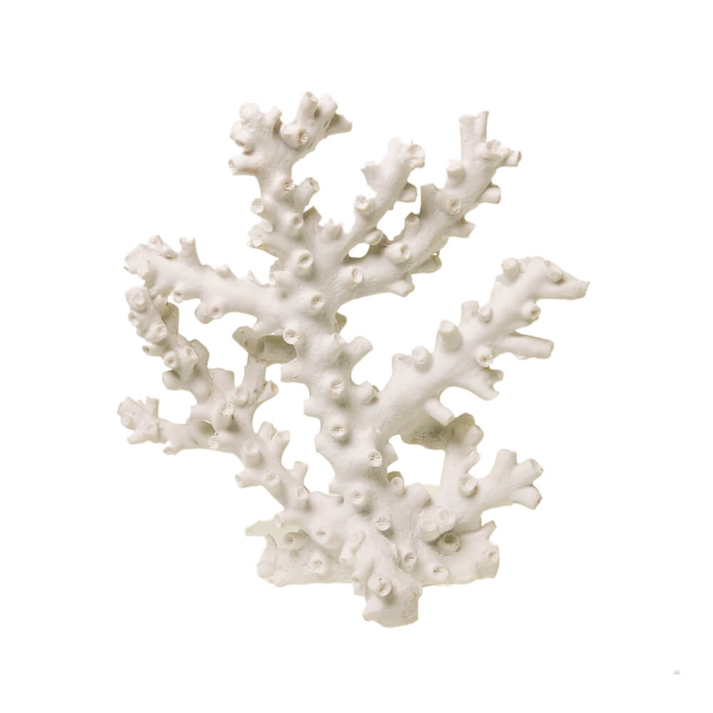 Blue Ribbon Exotic Environments Octopus Coral Aquarium Ornaments, White