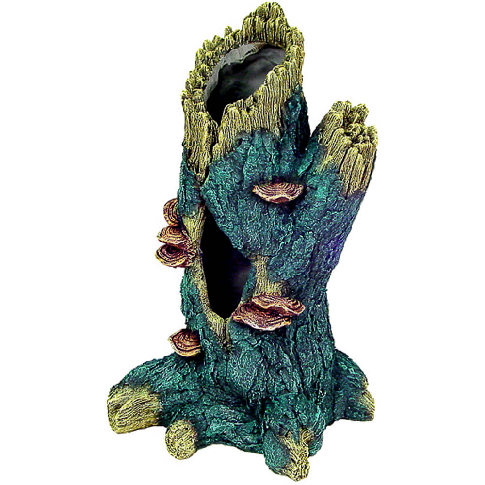 Blue Ribbon Exotic Environments Hollow Tall Tree Trunk Aquarium Ornaments, Jumbo