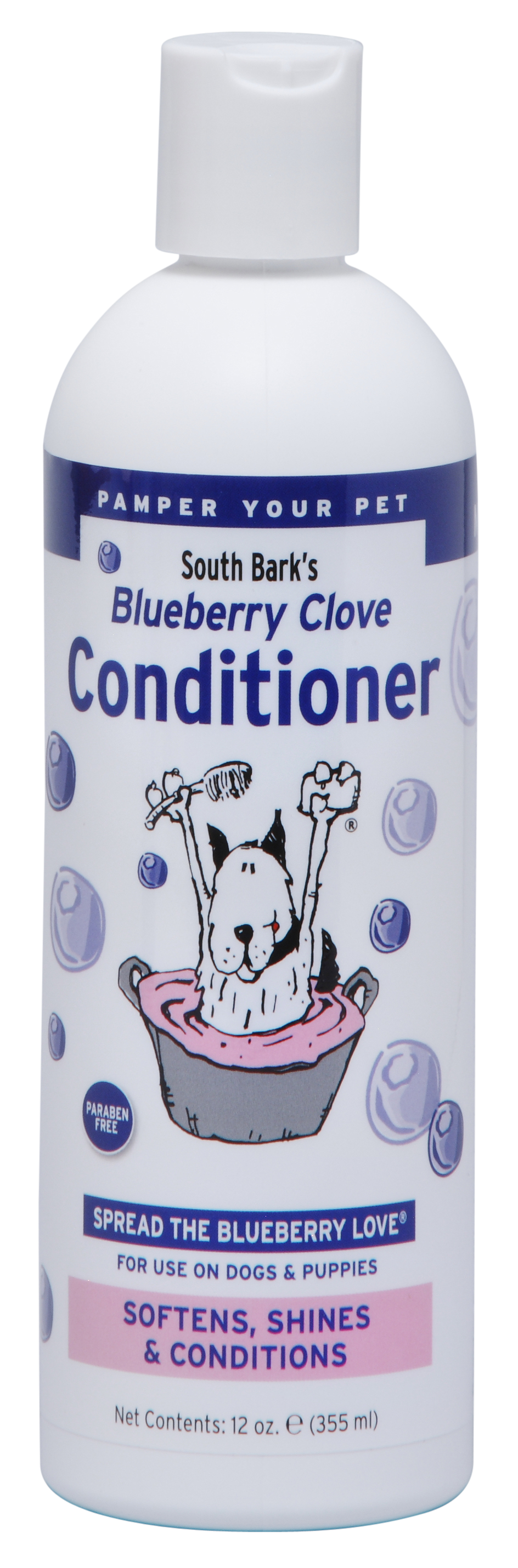 South Bark Blueberry Clove Dog Conditioner, 12-oz (Size: 12-oz)