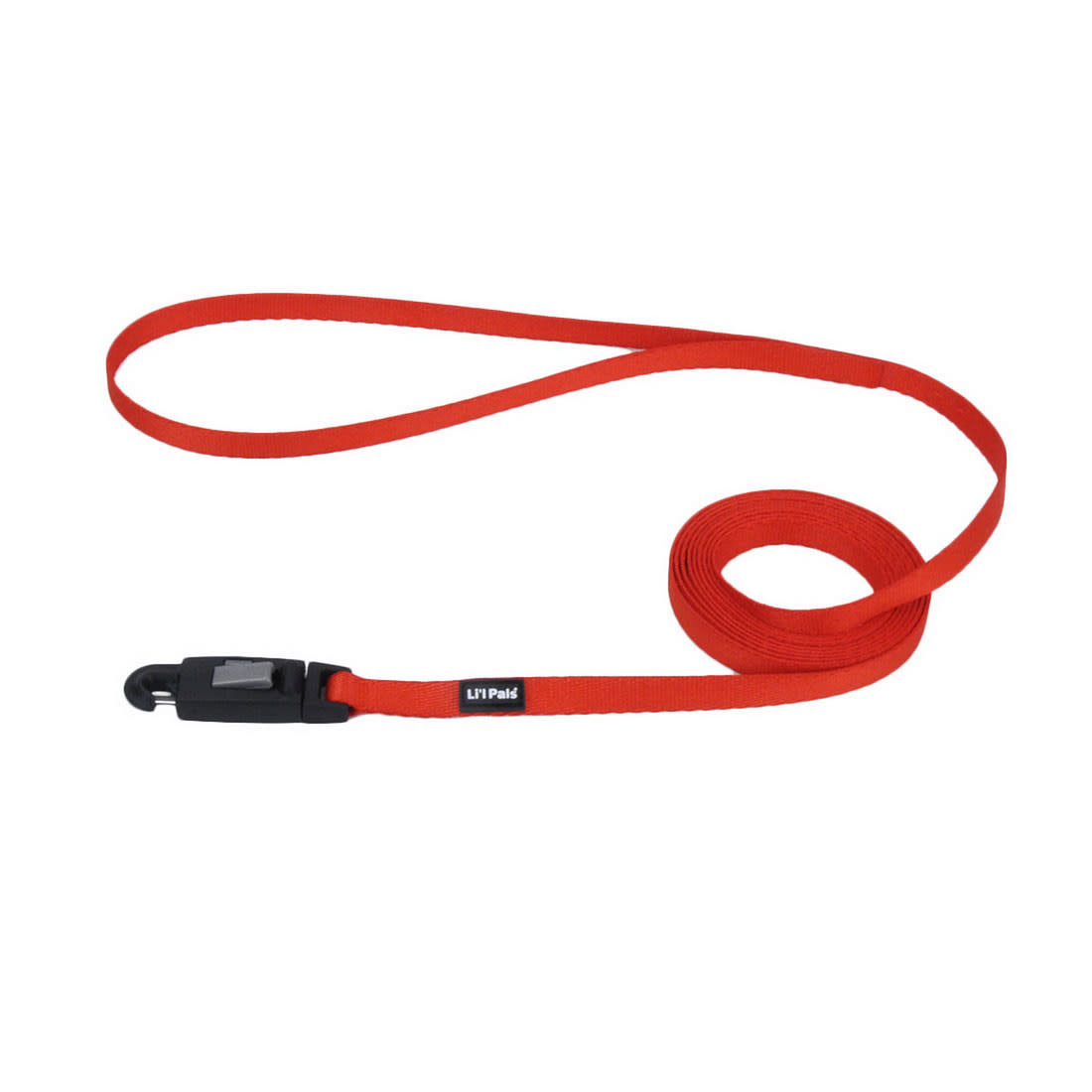 Li'l Pals E-Z Snap Dog Leash, Red, 6-ft (Size: 6-ft)