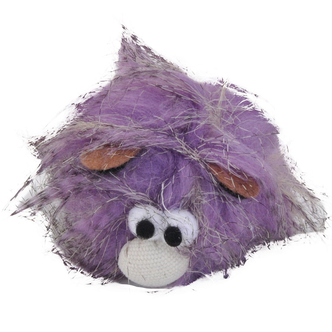 Turbo Random Fun Hairy Monster Cat Toy, 6.25-in (Size: 6.25-in)