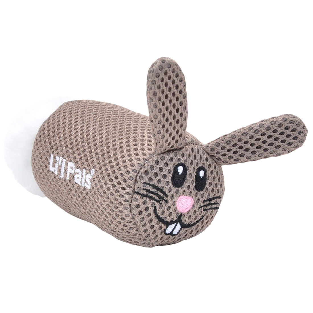 Li'l Pals Mesh Rabbit Dog Toy, 5-in (Size: 5-in)