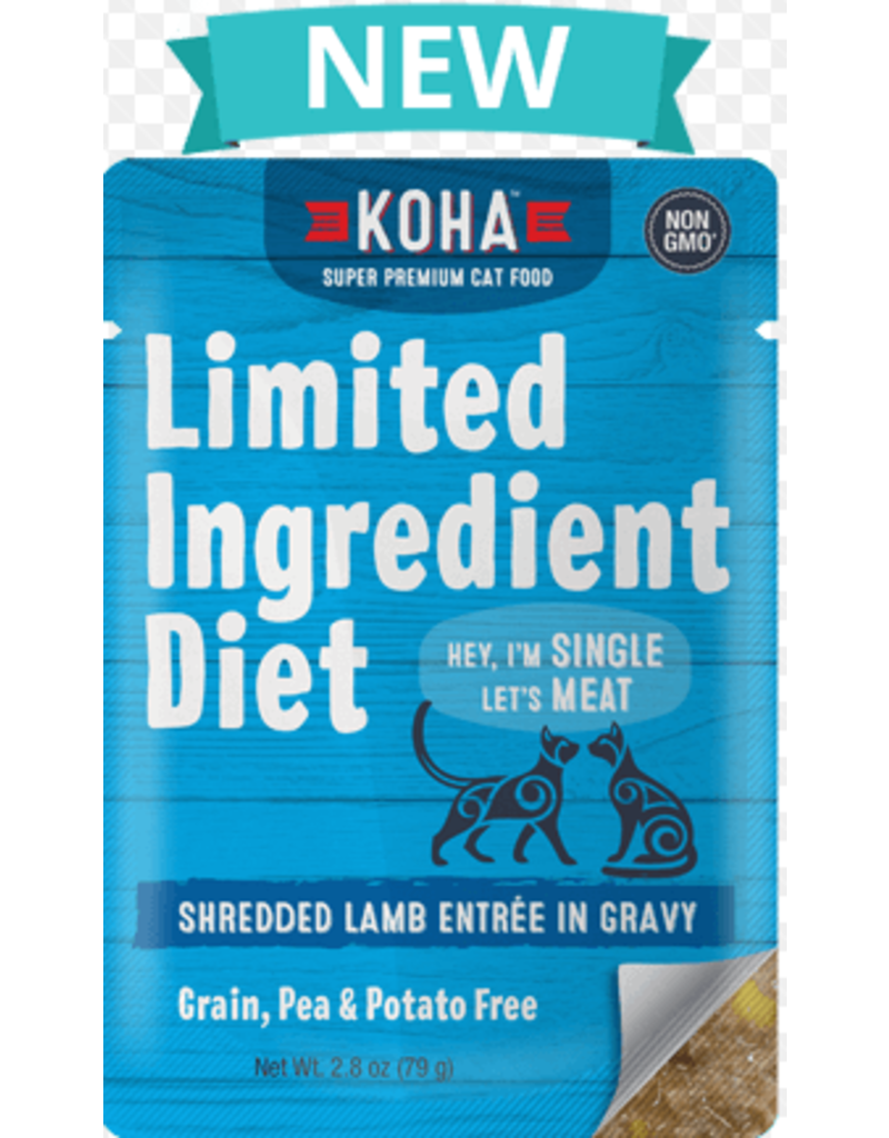 KOHA Cat Limited Ingredient Shredded Lamb Entree in Gravy Wet Cat Food