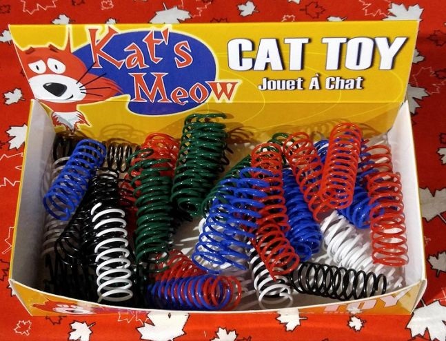 Kat's Meow Jouet pour chat Kat Koils, Grand, pack de 5