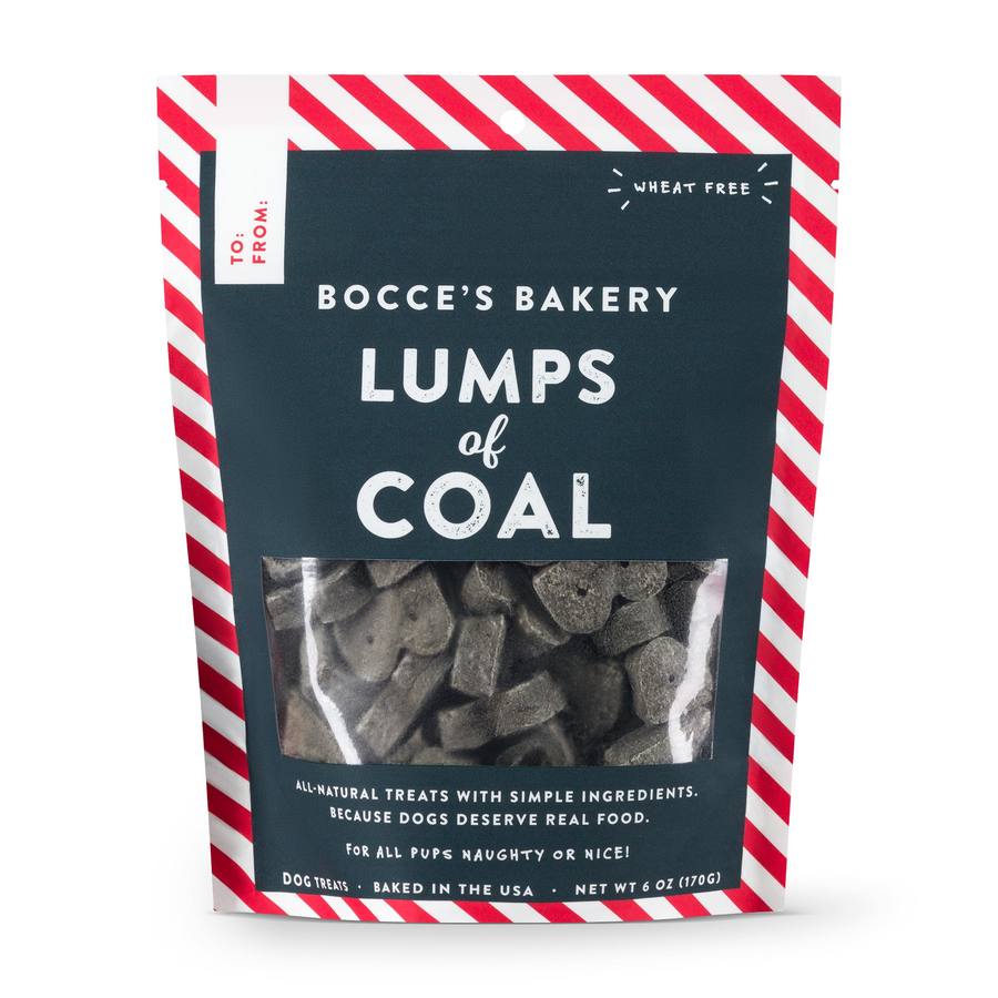Bocce’s Bakery Lumps of Coal Dog Treats, 6-oz (Size: 6-oz)