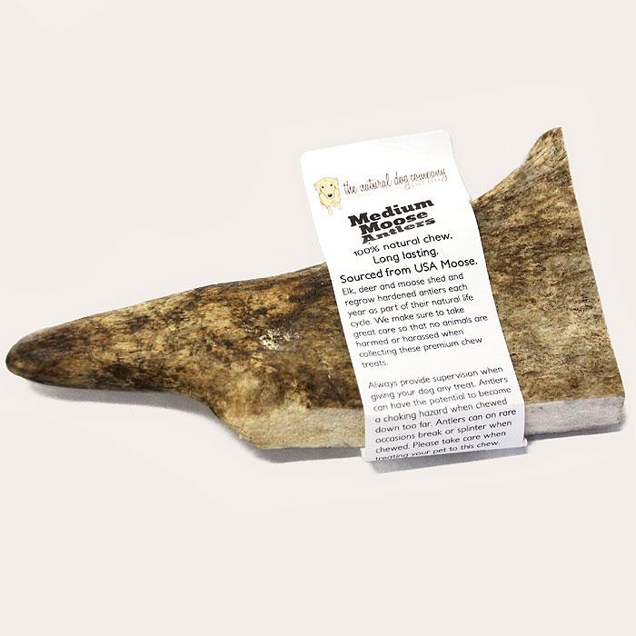 Tuesday's Natural Dog Company Mooses Antler Chew Dog Treats, Medium