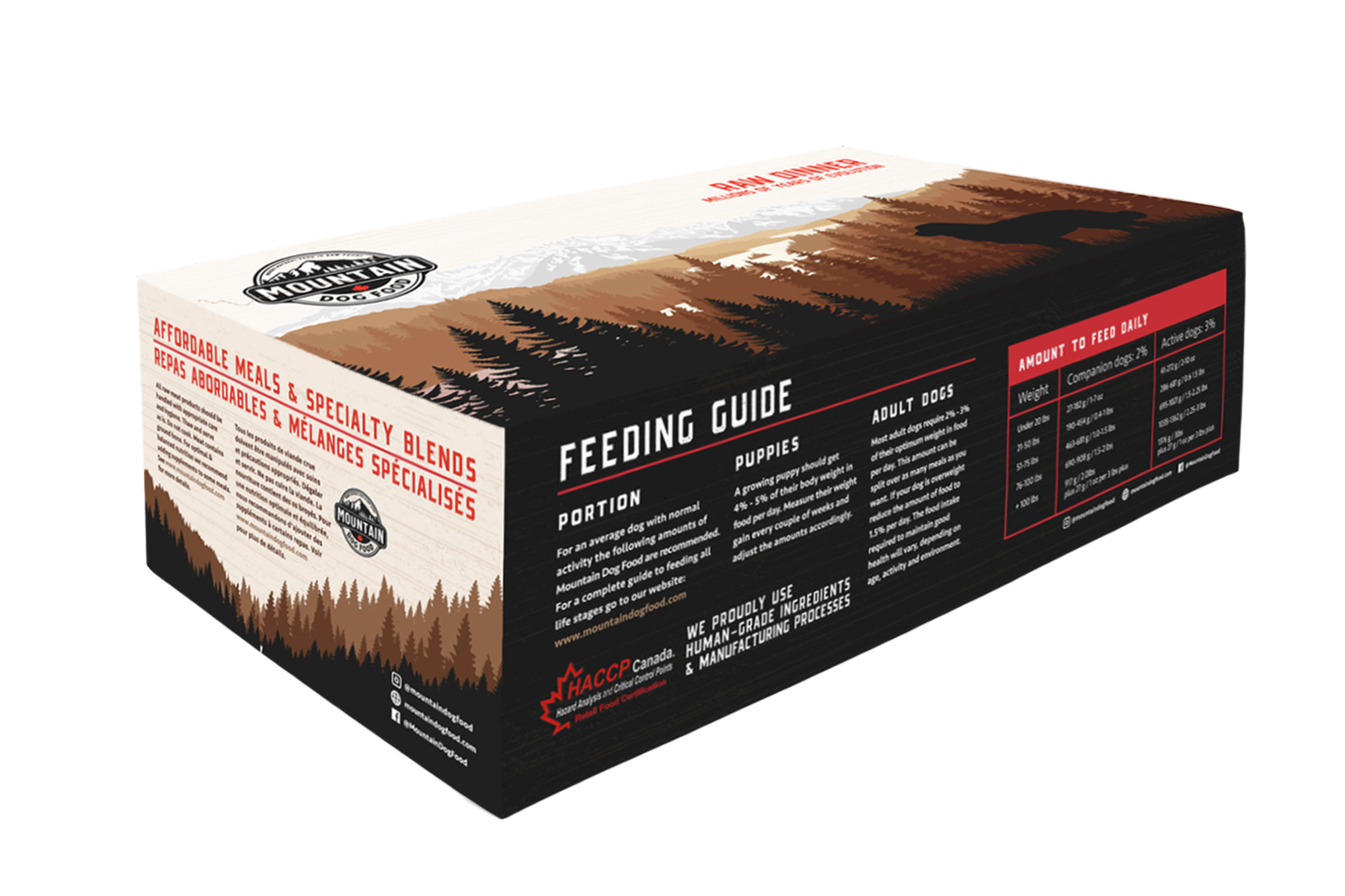 Mountain Dog Food Foundation Beef & Vegetable Frozen Dog Food