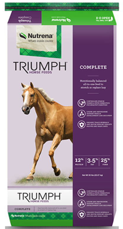 Nutrena Triumph Complete Horse Feed, 50-lb
