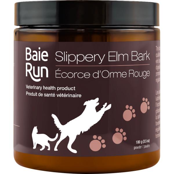 Baie Run Slippery Elm Bark Cat & Dog Supplement, 100-gram