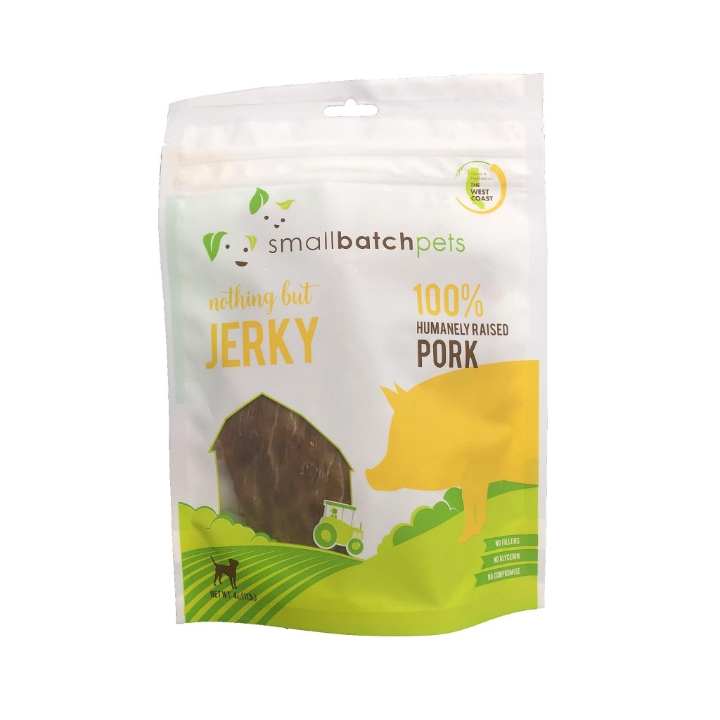 Smallbatch Pork Jerky Dog & Cat Treats, 4-oz (Size: 4-oz)
