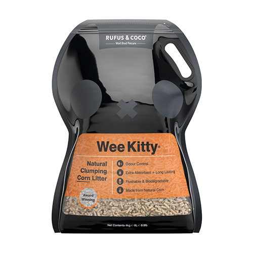 Rufus Coco Wee Kitty Clumping Corn Cat Litter 8 lb Midland