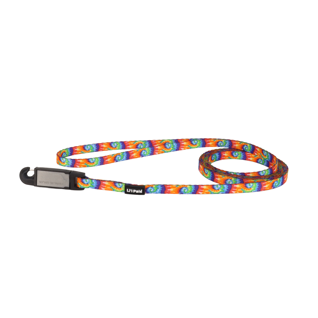 Li'l Pals Patterned Dog Leash with E-Z Snap, Bright Tie Dye, 3/8-in x 6-ft
