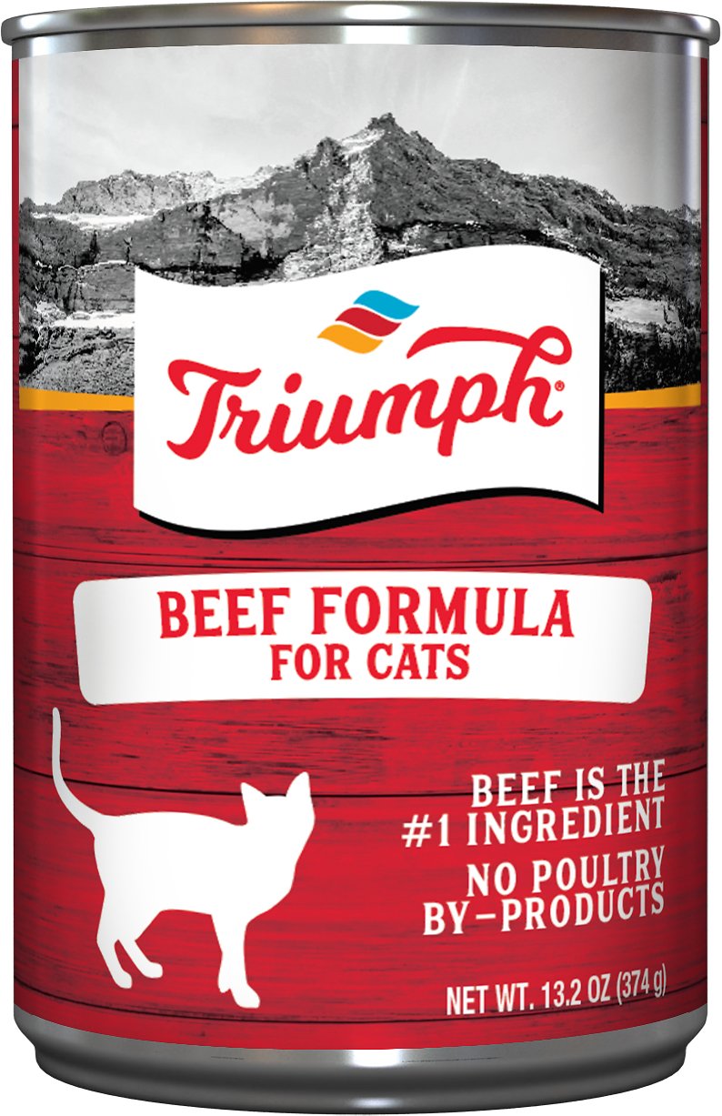Triumph Beef Formula Canned Cat Food