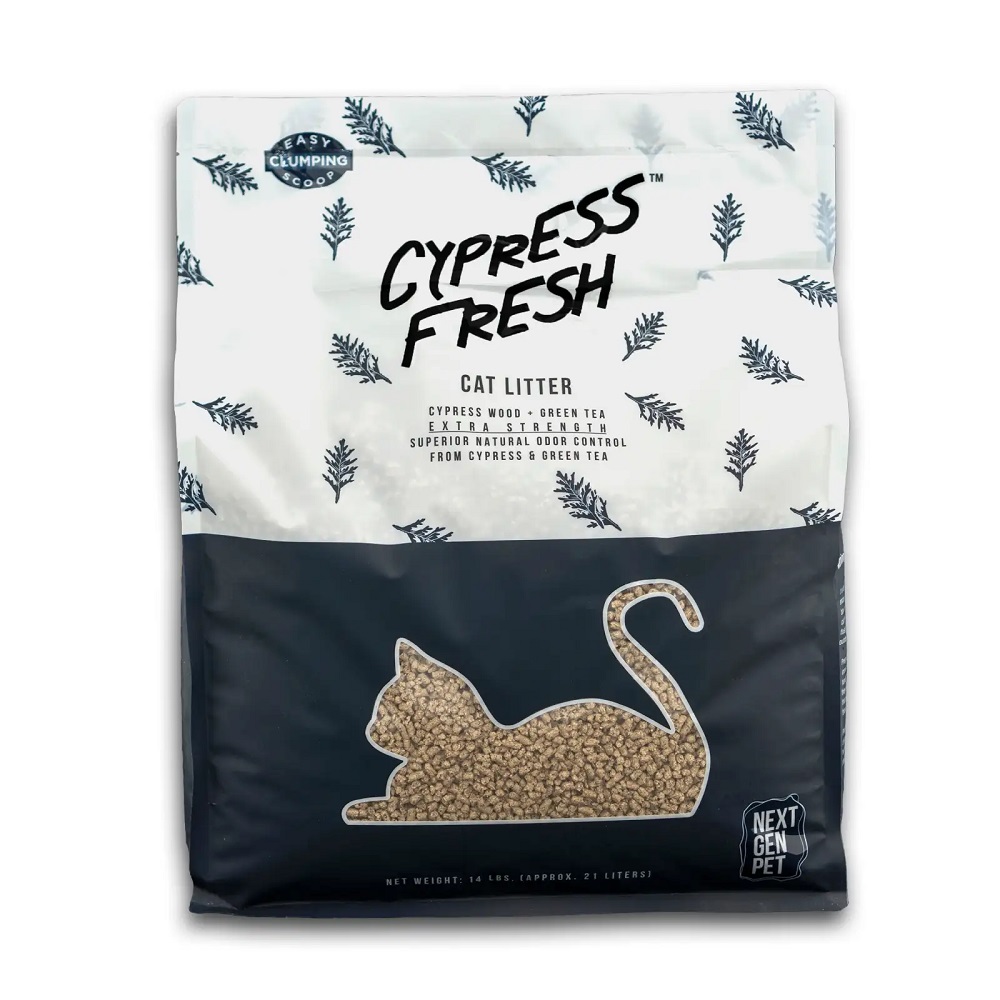 Next Gen Pet Products Cypress Fresh Cat Litter, 14-lb)