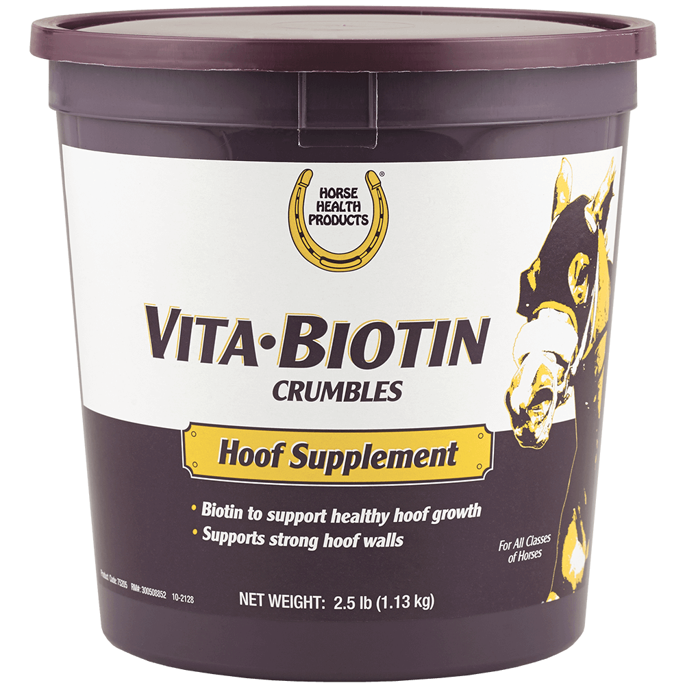 Horse Health Vita Biotin Crumbles Horse Supplement, 2.5-lb tub