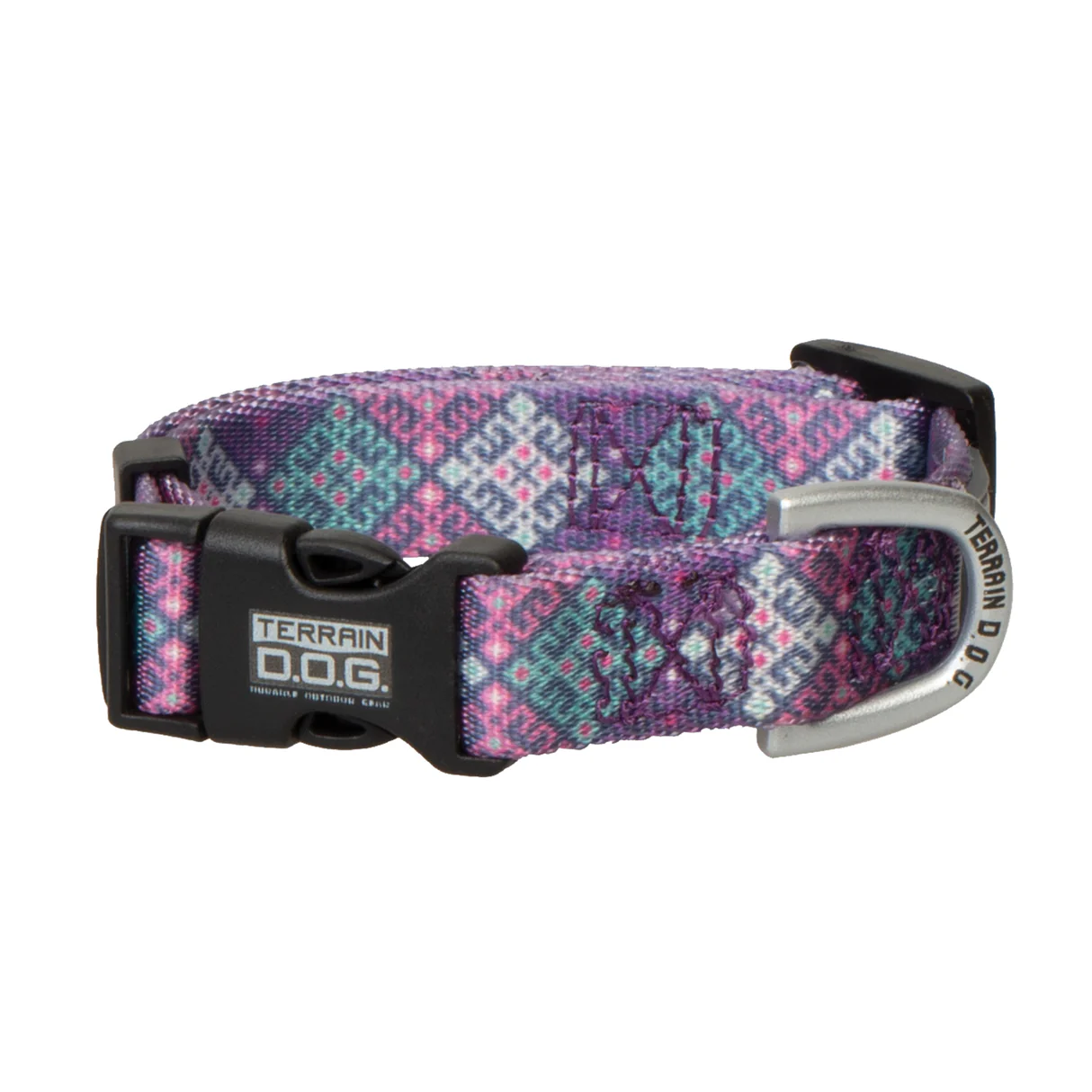 Terrain Dog Purple Geo Collar - Small