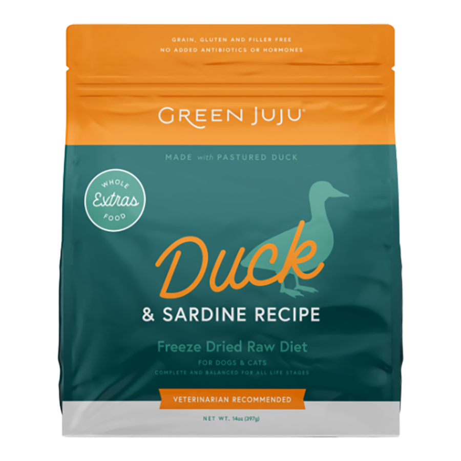 Green Juju Freeze-Dried Duck & Sardine 14oz