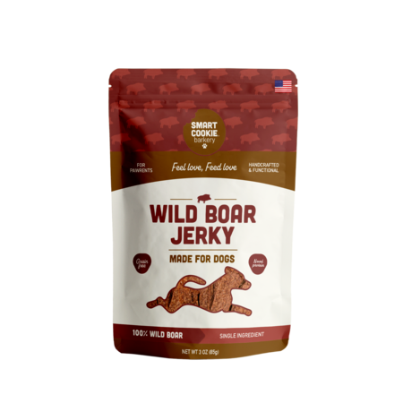 Smart Cookie Dog Jerky, Wild Boar 3 oz
