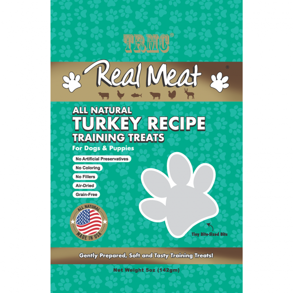 The Real Meat Company All Natural Turkey Training Dog Treats, 5-oz (Size: 5-oz)