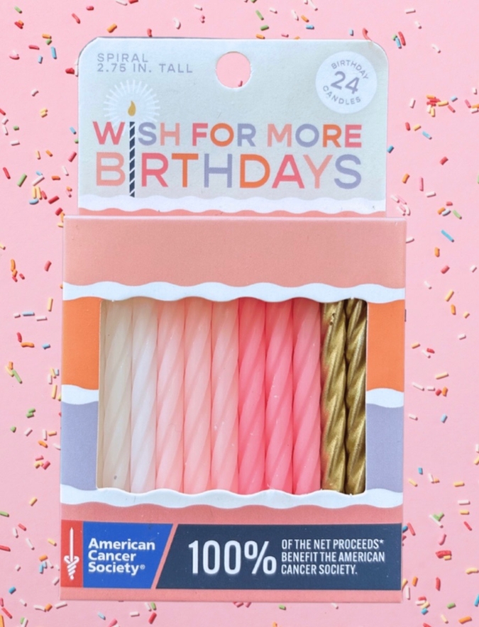 Wish for More Birthday Candles - Pink