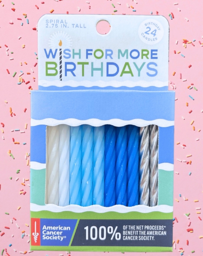 Wish for More Birthday Candles - Blue