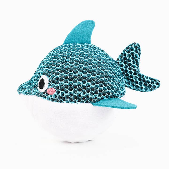 HugSmart Pet - Ocean Pals - Dolphin - Dog Ball Toy