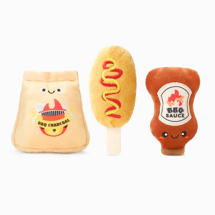 HugSmart Pet - Food Party - BBQ Time - Dog Plush Toy