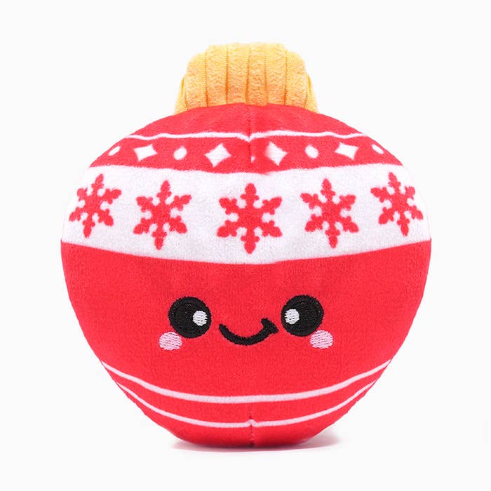 HugSmart Pet - Happy Woofmas - Ornament - Dog Ball Toy