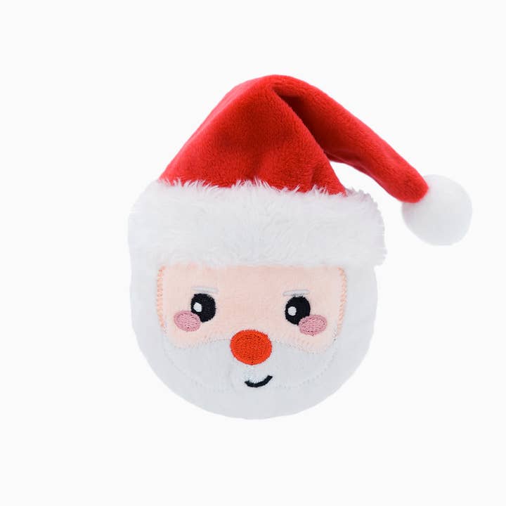 HugSmart Pet - Happy Woofmas - Santa - Dog Ball Toy