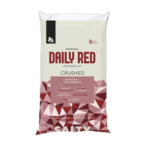 Redmond Crushed Rock Daily Red, 5-lb