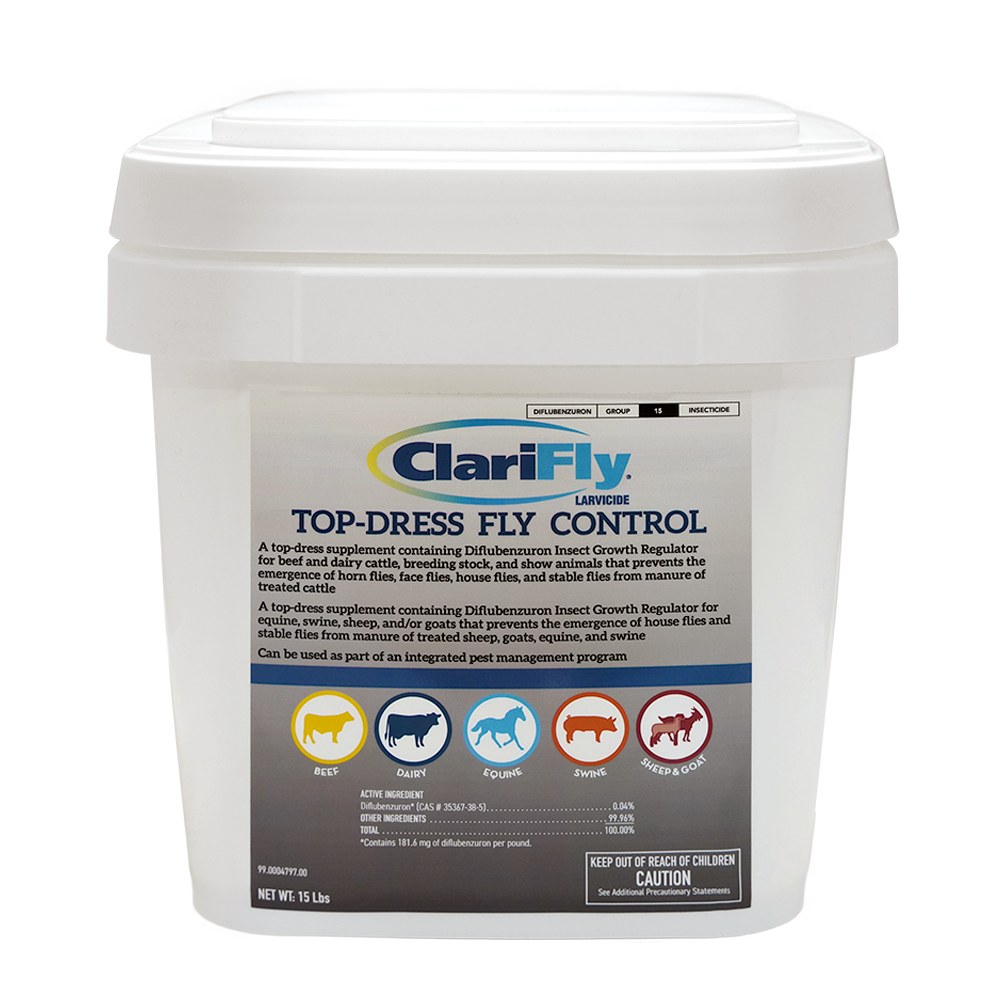 Clarifly Feed-Thru Fly control pellets for Livestock, 15-lb