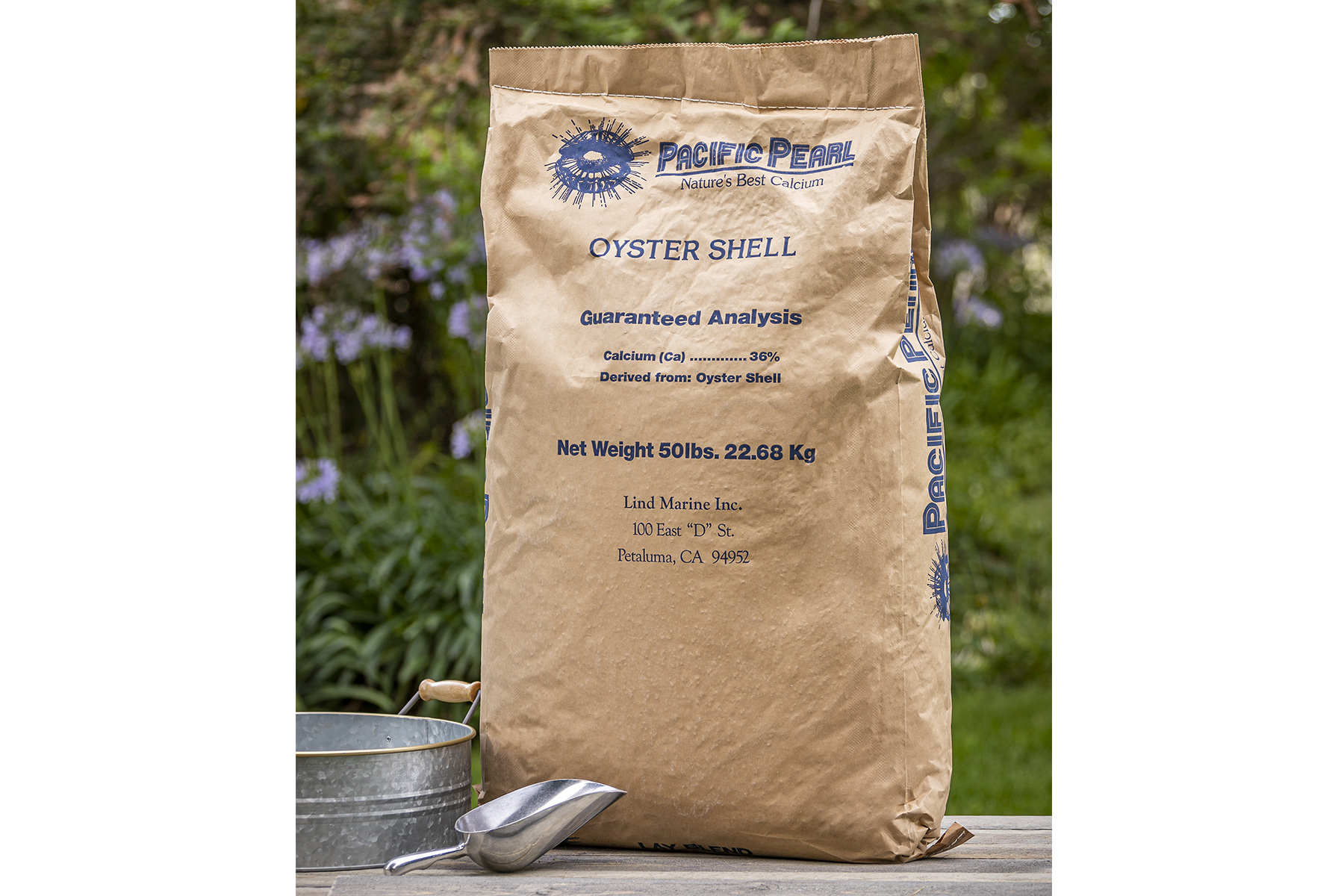 Oyster shell Pacific Pearl 50-lb