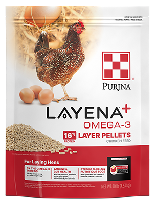 Purina Layena Omega pellets, 10lb