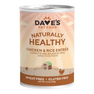 Dave's Pet Food Naturally Healthy Chicken & Rice Recipe Canned Dog Food, 13-oz