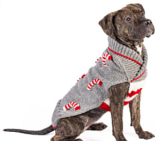 Chilly Dog - Dog Sweater Candy Cane - S