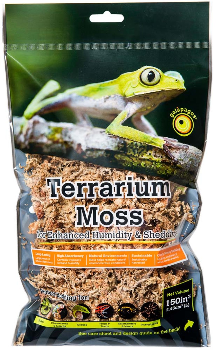 Galapagos Terrarium Moss Natural Sphagnum Moss 150in3