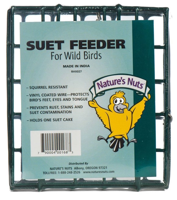 Nature's Nuts Metal Suet Feeder