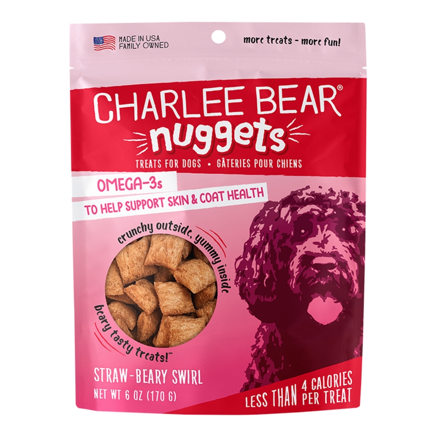 Charlee Bear Nuggets Strawbeary Swirl Bites 6oz.